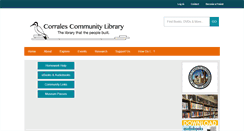 Desktop Screenshot of corraleslibrary.org